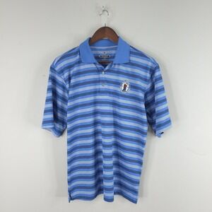 U.S. Open Pinehurst Shirt Mens Small Blue Stripe Golf Polo Putterboy 2014
